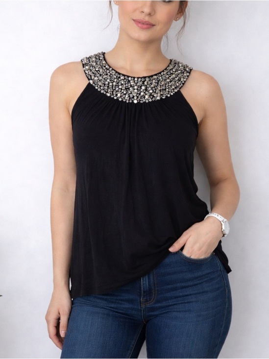 Alfani Tops - 🌸3 for $30🌸 Alfani Beaded Collar Tank top